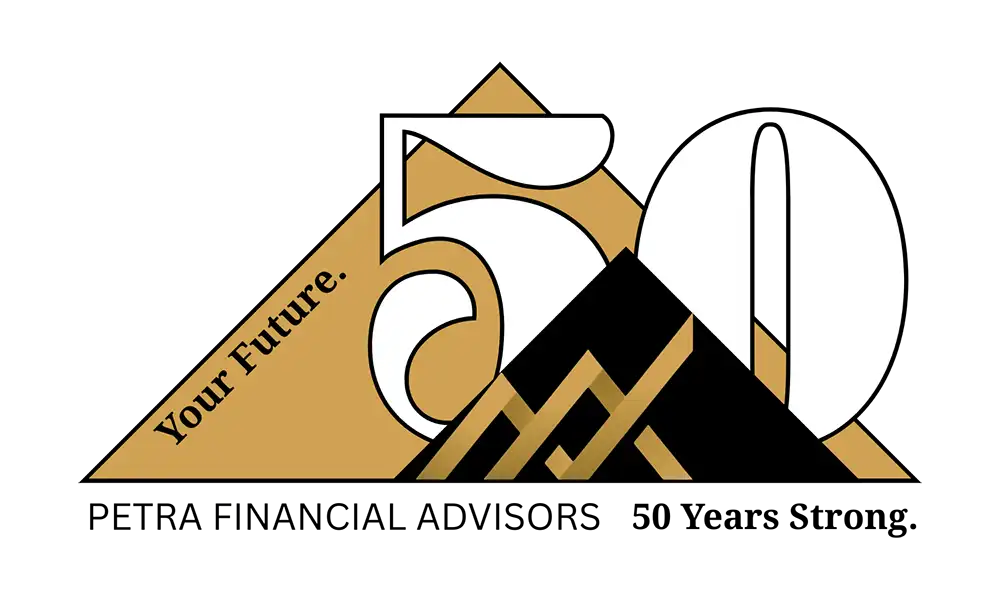 Petra Financial Advisors 50th Anniversary Logo